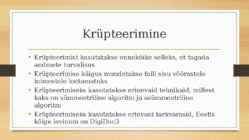 Andmete kaitse krüpteerimise abil #2