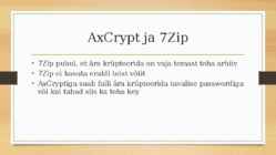 Andmete kaitse krüpteerimise abil #6