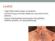 Leetrid-mumps-punetised ESITLUS #2