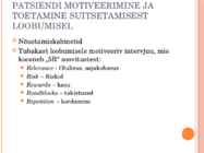 Suitsetamisest loobumise toetamine #12