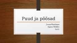 Puude ja põõsaste ettekanne