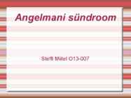 Angelmani sündroom