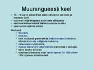 Eesti keele kujunemine #4