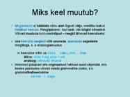 Eesti keele kujunemine #9
