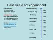 Eesti keele kujunemine #10