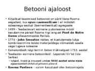 Kaasaegsed betoonmaterjalid #2