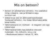 Kaasaegsed betoonmaterjalid #5
