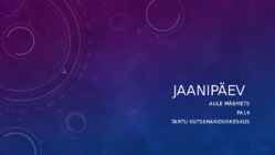 Jaanipäev