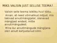 Arvutimängude mõjud Keila Kooli noorte seas #2