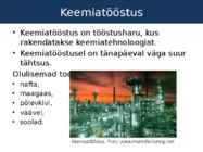 Keemiatööstuse kujunemine ja selle seos majandusega #2
