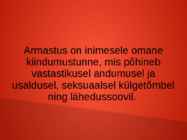 ARMASTUSE TEOORIA #2