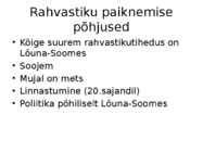 Soome rahvastiku paiknemine ja asustus #4
