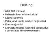 Soome rahvastiku paiknemine ja asustus #5