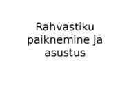 Soome rahvastiku paiknemine ja asustus