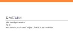 D-vitamiin