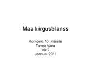Maa kiirgusbilanss