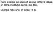 Töö-võimsus ja energia #14