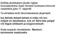 Newtoni seadused #6