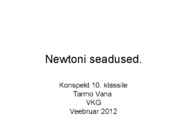 Newtoni seadused