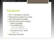 Inimese ökoloogiline jalajälg-esitlus #2