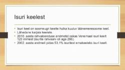 Isuri keel #2