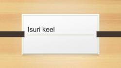 Isuri keel