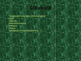 Siirdesoo rahvuspark salumets #5