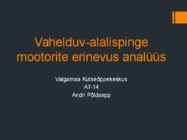 Vahelduv-alalispinge mootorite erinevus analüüs