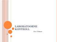 Laboratoorne kontroll