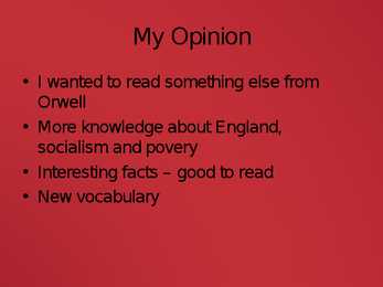 George Orwell - Road to Wigan Pier-slaidid #8