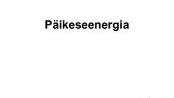 Päikeseenergia
