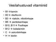 Vitamiinid #30