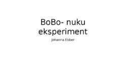 Bobo nuku eksperiment