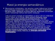 Mass ja energia #5