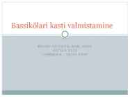 Bassikõlari kasti valmistamine