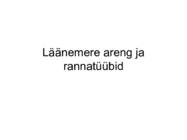 Läänemere areng ja rannatüübid