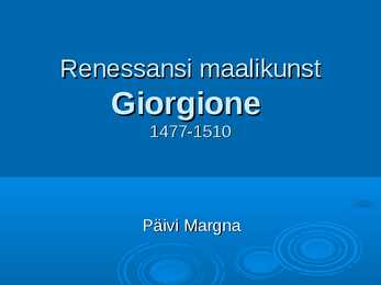 Giorgione