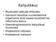 Geneetika esitlus - Polüploidsus taimedes #11