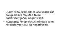 Geneetika esitlus - Polüploidsus taimedes #3