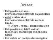 Geneetika esitlus - Polüploidsus taimedes #4