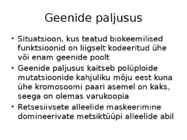 Geneetika esitlus - Polüploidsus taimedes #9