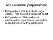 Geneetika esitlus - Polüploidsus taimedes #10