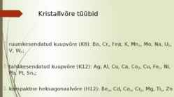 Metallide kristallstruktuur #12
