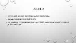 Haridus- ja usuelu #4