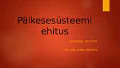 Päikesesüsteemi ehitus