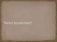 Eelärkamiseaeg #10