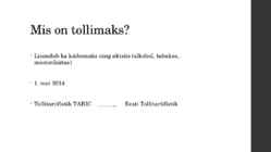 TOLLIMAKS #3