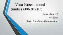 Vana-Kreeka mood