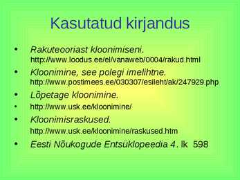 Kloonimine #9