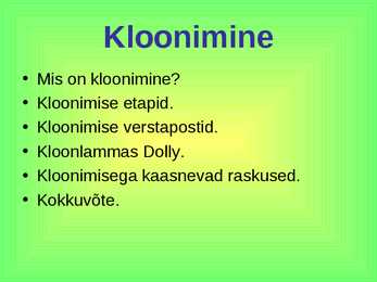 Kloonimine
